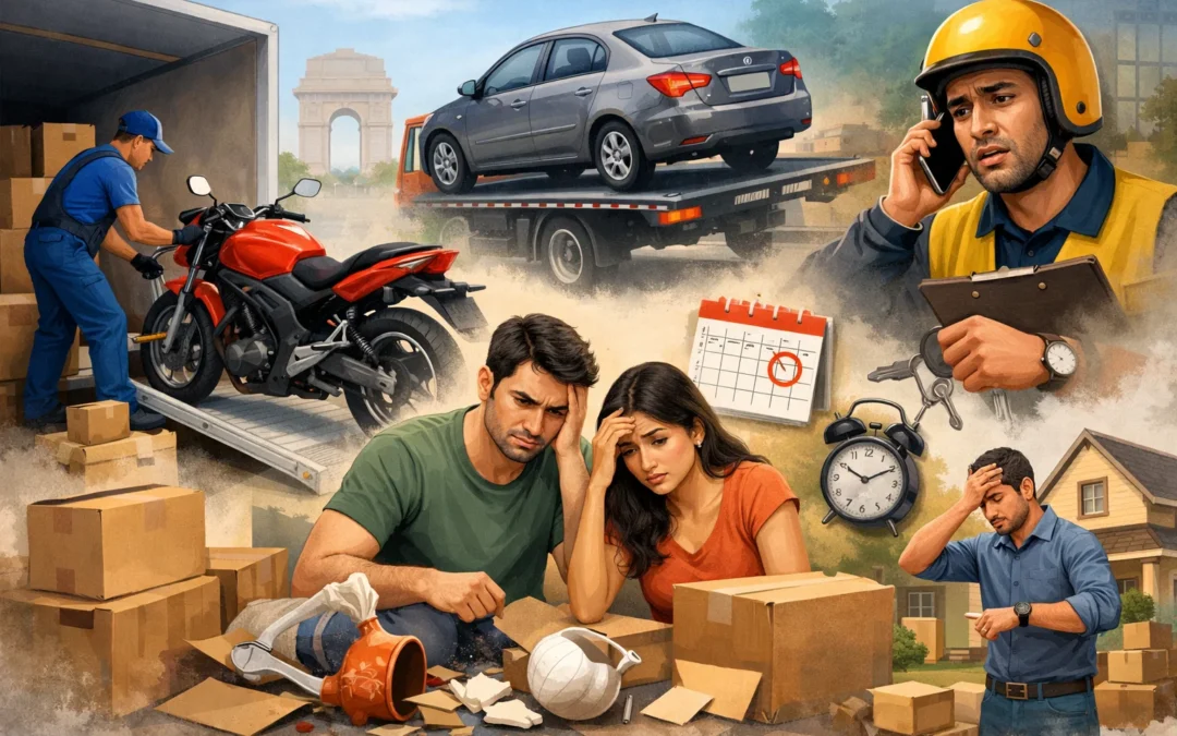 Bike Shifting Services in Delhi: 6 Hidden Challenges for Newbies During Car and Home Moves