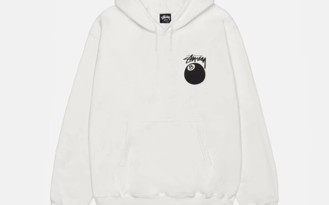 STUSSY 8 BALL HOODIE PIGMENT DYED