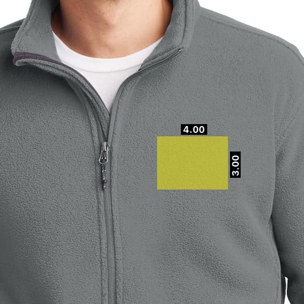 Ideal Size and Stitch Count for Left Chest Embroidery