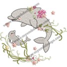 Affordable Floral Dolphin Embroidery Designs Ready to Stitch Today