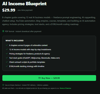 AI Income Blueprint – Step-by-Step Guide to Earning Online in 2026