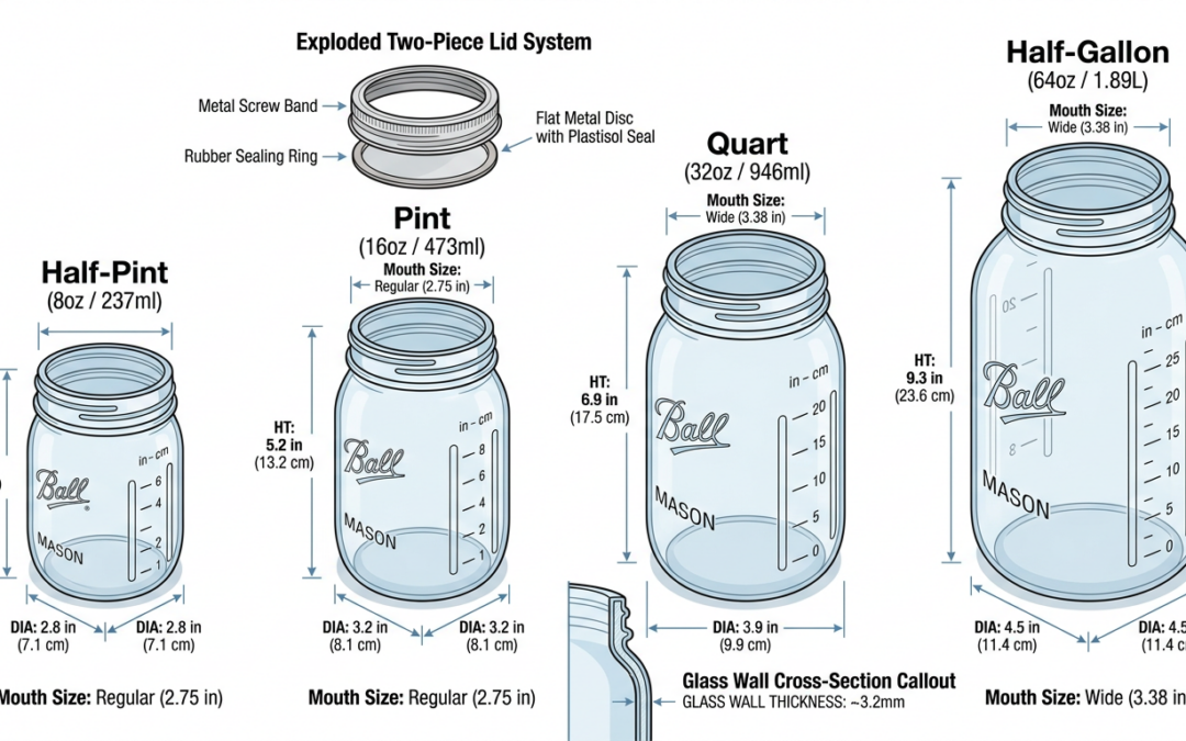 How Mason Jar Specifications Affect Branding and Shelf Appeal