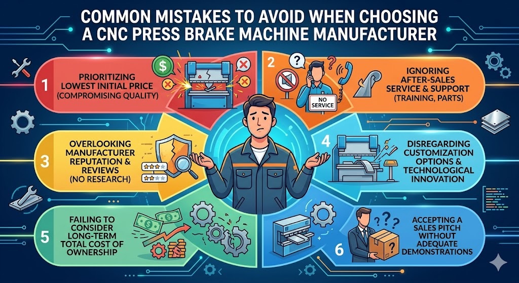 Common Mistakes to Avoid When Choosing a CNC Press Brake Machine Manufacturer