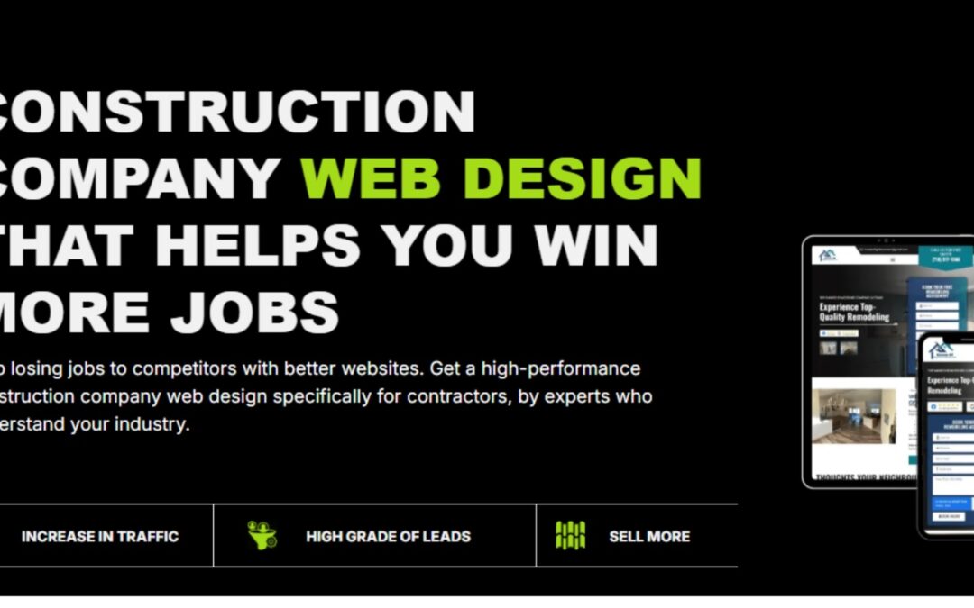 Construction Company Web Design for Contractors