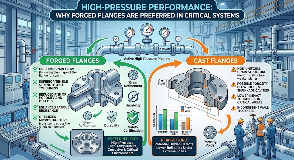 High-Pressure Performance: Why Forged Flanges Are Preferred in Critical Systems