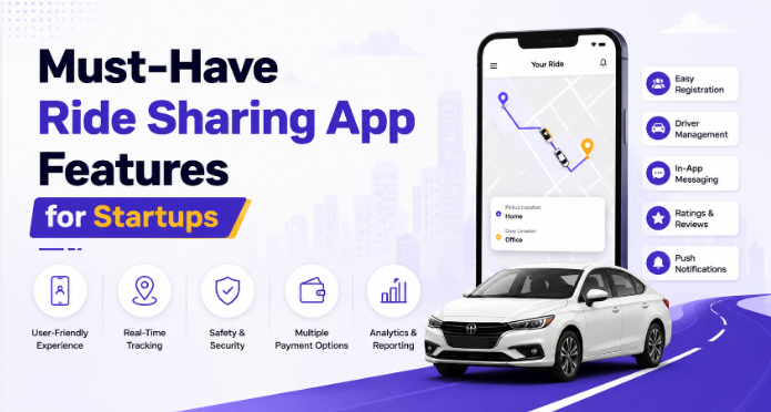 ride sharing app features